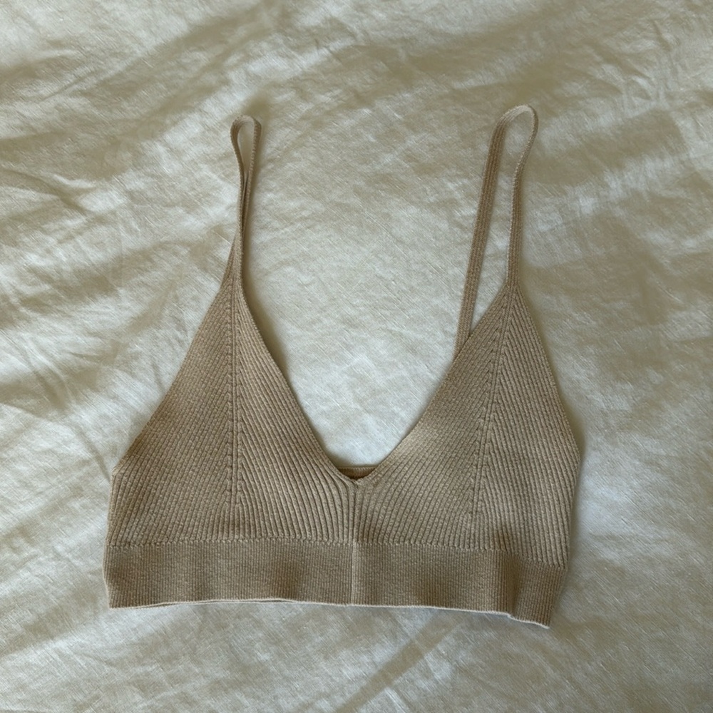 Zara nude cami bralette